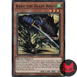 Yugioh Baku the Beast Ninja DABL-EN017 Super Rare 1st Edition NM - Image 1