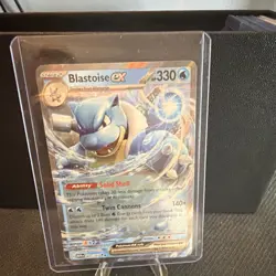 Pokemon Blastoise EX Holo Scarlet & Violet 151 009/165 330HP Card - Image 1