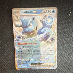 Pokemon Blastoise EX Holo Scarlet & Violet 151 009/165 330HP Card - Image 2