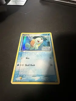 Pokemon TCG Squirtle Rev-Holo Card 63/100 2006 EX Crystal Guardians Set - DM - Image 1