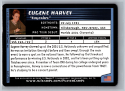 2005 Magic The Gathering Eugene Harvey #9/25 Pro Tour Card MTG TCG CCG - Image 2