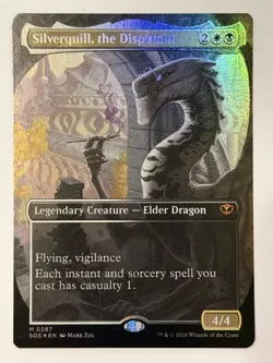 Wizards of the Coast Silverquill, the Disputant Borderless Foil Mythic 0287 EN - Image 1