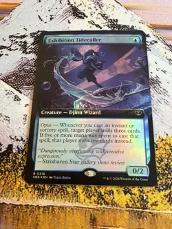 Exhibition Tidecaller - Foil - Extended Art Secrets of Strixhaven MTG - Image 2