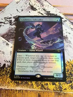 Exhibition Tidecaller - Foil - Extended Art Secrets of Strixhaven MTG - Image 5