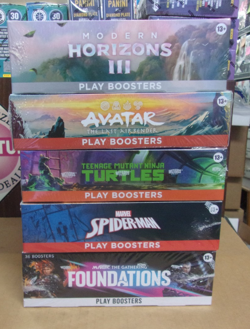 MTG FOUNDATIONS + MODERN 3 + SPIDER-MAN + TEENAGE TURTLES + AVATAR PLAY BOXES - Image 1
