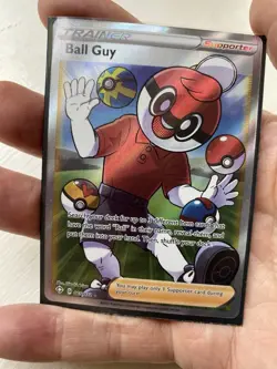 Ball Guy 065/072 - Pokemon TCG - Shining Fates Full Art Ultra Rare Trainer Holo - Image 1
