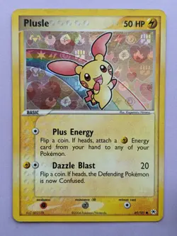 PLUSLE 69/101 MP HIDDEN LEGENDS Common Pokemon Reverse Holo - Image 1