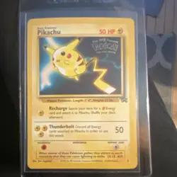 Pokemon TCG Pikachu 4 Kids WB Promo 1999 Regular 50 HP Basic Nintendo English - Image 1