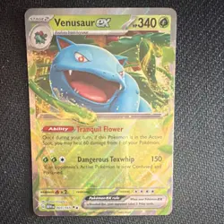 Pokemon Venusaur EX Full Art Ultra Rare Holo Scarlet & Violet 151 003/165 340HP - Image 2