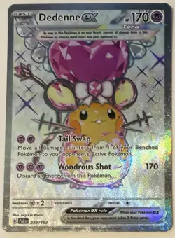 Dedenne ex Pokemon (2023) Paldea Evolved 239/193 Near Mint - Image 1