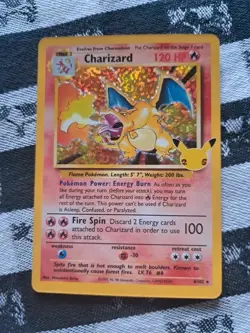 Pokemon TCG Charizard Celebrations 25th Anniversary 4/102 Rare Holo - Image 1