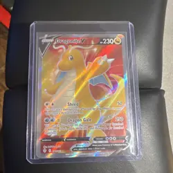 Pokemon Dragonite V Ultra Rare Full Art Holo 191/203 Evolving Skies HP 230 - Image 1