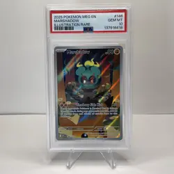 2025 Pokemon Mega Evolution Marshadow 146/132 Illustration Rare GEM MT PSA 10 - Image 3