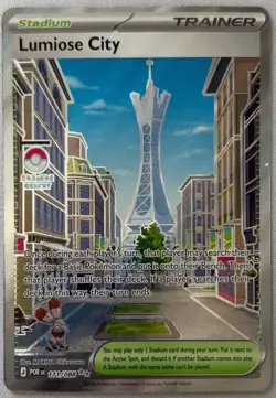 Lumiose City 111/088 Illustration Rare Stadium - Pokemon TCG Perfect Order - NM - Image 1