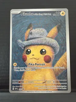 Pikachu with Grey Felt Hat 085. Scarlet & Violet Promo Card. Unsealed. NM. - Image 1