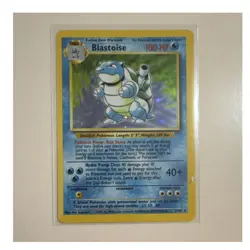 Pokemon Blastoise Base Set Holo Rare 100 HP Card 2/102 English - Image 3