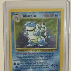 Pokemon Blastoise Base Set Holo Rare 100 HP Card 2/102 English - Image 5
