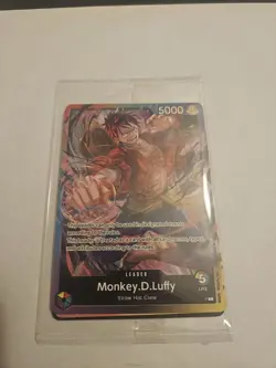 Monkey.D.Luffy 2nd Anniversary Stamped Promo P-043 Sealed Pack 3 Cards Included - Image 2