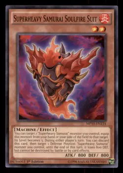 Yugioh Superheavy Samurai Soulfire Suit #MP15-EN134 2015 Mega-Tins Mega Pack LP - Image 1