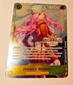 One Piece Card Game Carte Regionals Holo Jewelry Bonney P-085 EN Mint - Image 1