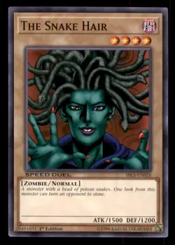 Yugioh The Snake Hair #SBLS-EN026 Speed Duel: Arena of Lost Souls LP - Image 1