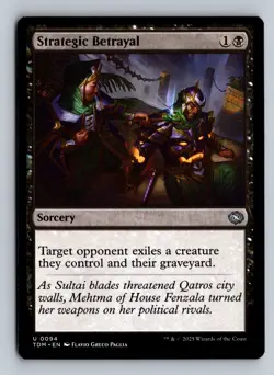 Strategic Betrayal - TDM #94 Uncommon - NM / Mint Tarkir Single - Image 2