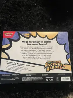 Pokemon TCG - Mega Evolution Ascended Heroes Feraligatr Mega EX Box New & Sealed - Image 2