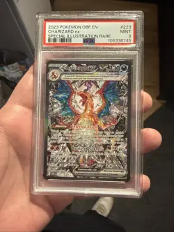 PSA 9 Charizard EX 223/197 Obsidian Flames Pokemon TCG Illustration Rare - Image 5