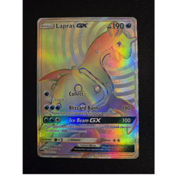 Pokemon Lapras GX 151/149 SM Base Set Secret Rare Full Art Holo English - Image 1