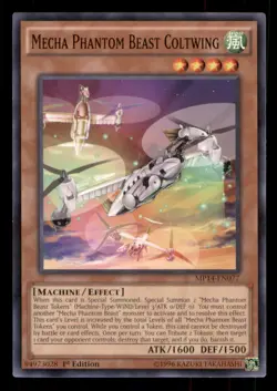 Yugioh Mecha Phantom Beast Coltwing #MP14-EN077 2014 Mega-Tins Mega Pack LP - Image 1