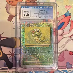 Pokemon TCG Caterpie 2002 Legendary Collection Reverse Holo 69/110 CGC 7.5 - Image 1