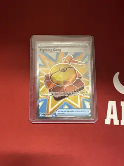 Pokemon Fighting Gong Trainer Item Full Art Holo Me01 Mega Evolution 168/132 - Image 1