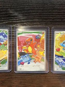 Pokemon First Partner Illustration Collection Series 1 Kanto Gen 1 Starters Set - Image 3