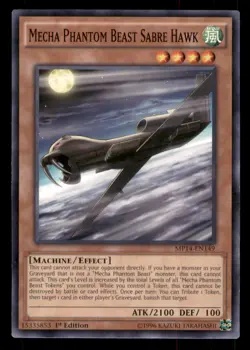 Yugioh Mecha Phantom Beast Sabre Hawk #MP14-EN149 2014 Mega-Tins Mega Pack LP - Image 1
