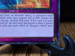 Yugioh Dragon's Mind 1st Edition Starlight Rare RA05-EN082 NM - Image 4