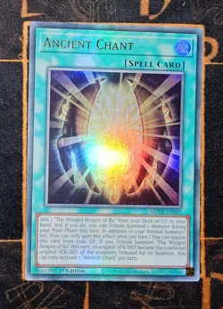 YUGIOH Ancient Chant (MZMI-EN069) Ultra Rare 1st Edition Near Mint - Image 1
