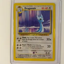Dragonair 18/102 Near Mint Base Set Pokemon TCG Trading Card Sleaved Since 1999 - Image 1