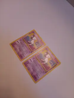 Mew 1995-1998 Promo Card 50HP Basic Pokemon TCG Black Star Promo x2 - Image 4