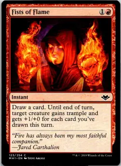 Fists Of Flame Magic The Gathering Modern Horizons Card Mint X1 - Image 1