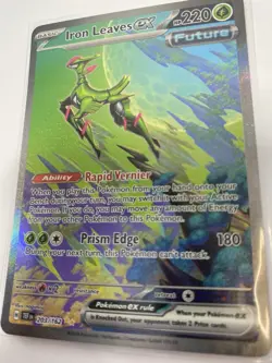 Pokemon Iron Leaves EX #203/162 Secret Rare Card Temporal Forces - Image 3