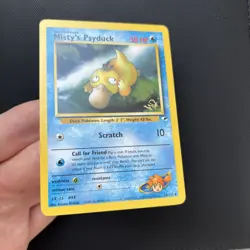 Misty's Psyduck 54/132 W Stamped Promo Gym Heroes WOTC Pokemon Card - Image 4