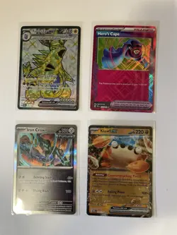 Pokemon TCG 8-Card Lot Tyranitar Iron Crown Klawf Pawmot EX V Holo 2023 - Image 1