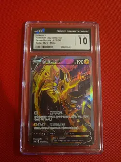 Jolteon V 079/069 Full Alt Art Eevee Heroes - Pokemon Card Korean CGC GM 10 - Image 1