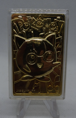 Pokemon Jigglypuff 23K Gold Plated Trading Card with Sealed COA 1999 Burger King - Image 2