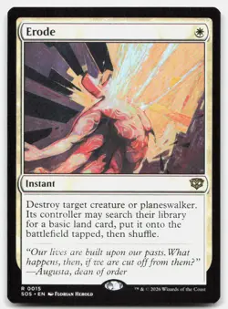 Erode 15 Rare Secrets of Strixhaven Magic: The Gathering Near Mint - Image 1