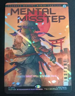 MTG Secret Lair TMNT - Mental Mistep - Foil Borderless - Image 1