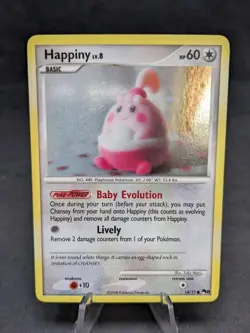 Happiny Lv.8 | Pokemon TCG | POP Series 8 | Cosmo Holo Double Swirl | MP - Image 1