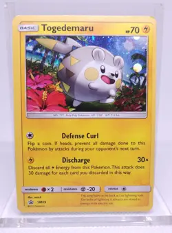Pokemon Togedemaru SM09 Black Star Promo Cosmos Holo - Image 1