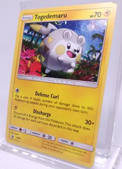 Pokemon Togedemaru SM09 Black Star Promo Cosmos Holo - Image 2