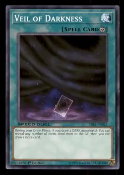 Yugioh Veil of Darkness #SBLS-EN023 Speed Duel: Arena of Lost Souls LP - Image 1